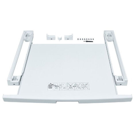 Kit de superposition pour lave-linge WTZ11400 – Charge maximale 16 kg – Tablette coulissante – Compatible avec modèles Bosch et autres