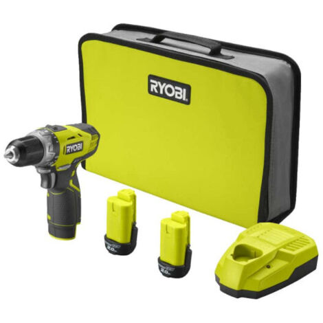RYOBI Perceuse-visseuse 12V - 2 Batteries 2.0Ah - 1 Chargeur RCD1201-220S (1/9)
