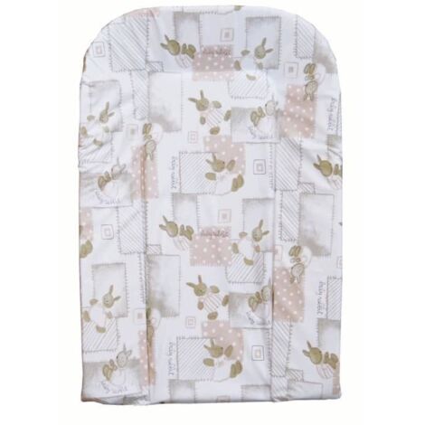 Matelas à langer - BAMBISOL - Carré mousse - Imprimé lapin beige