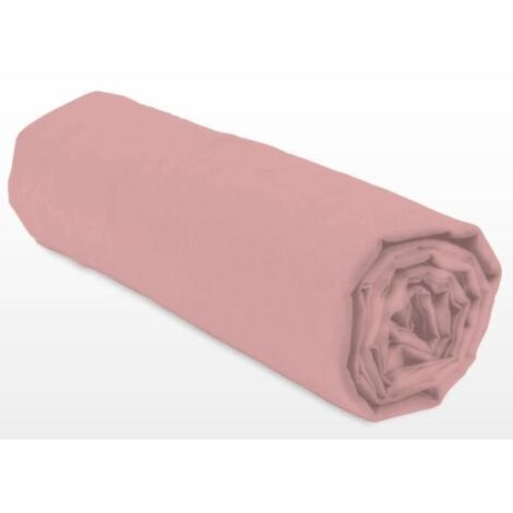 Drap-housse - LOVELY HOME - LH71629 - 90x190+30 cm - Rose (1/3)