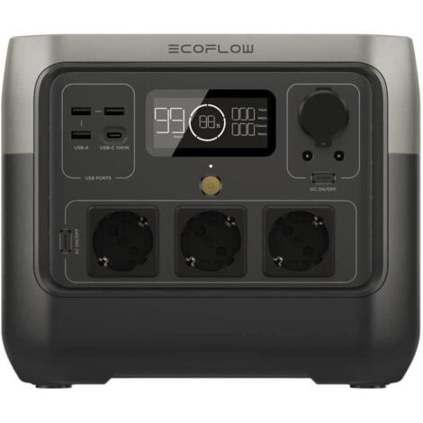 Station électrique Ecoflow River 2 Pro – Batterie lithium 768Wh – Charge rapide 60 min – Sortie 500W avec mode X-Boost