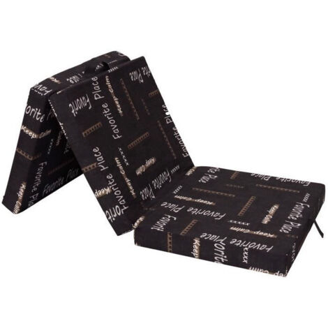 Chauffeuse pliante multi-position 190 x 70 x 9 cm – Mousse polyuréthane – Revêtement poly-coton – Capacité une place – Samba