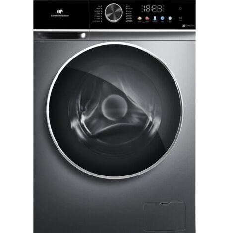 Continental Edison – Lave-linge séchant 10kg/6kg – Moteur induction directe – 1200 trs/min – Silver – Économie d'énergie A++