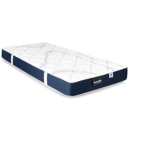 Matelas 140x190 marque DUNLOPILLO - Hauteur 18 cm - Mousse Aérial Haute Résilience - Dunloflex - Soutien Ferme - Fabriqué en France (1/5)