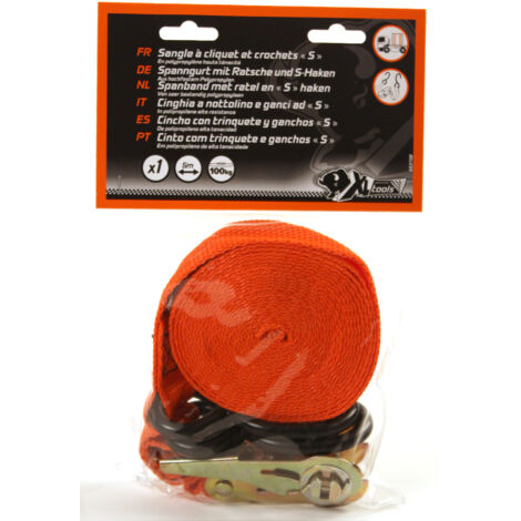 XLPT sangle 25mm a cliquet tenseur 5 m (1/3)