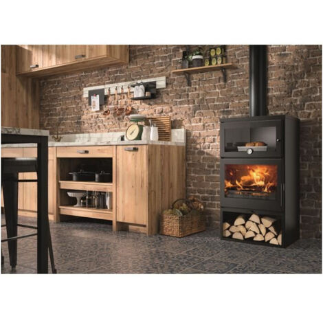 Poele a bois - PANADERO - Zamora Ecodesign - 7,1 kw - Bûches 50 cm