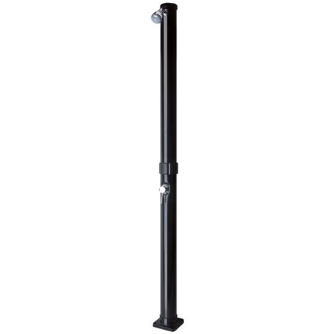 GRE – Douche solaire PVC 20 litres – Mitigeur pour régulation débit et température – Installation facile – Fini noir pour jardin (1/4)