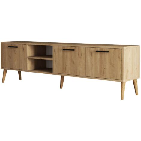 CALICOSY - Meuble TV 2 niches 3 portes L180 cm - Exxen (1/7)