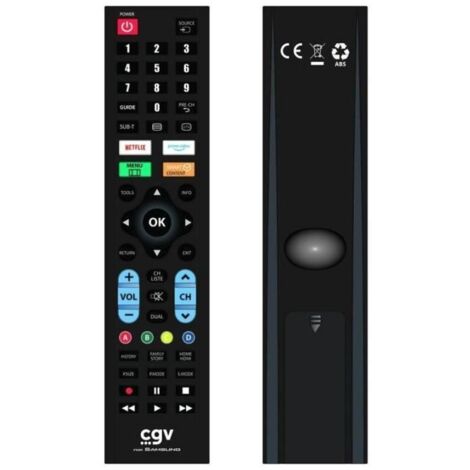 Télécommande de remplacement - CGV - FIDELIO Samsung - Pour téléviseurs Samsung - Sans programmation - Prete a l'emploi (1/4)