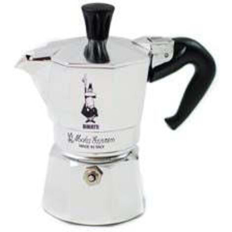 Bialetti Moka Express Cafetière à moka Aluminium, Noir