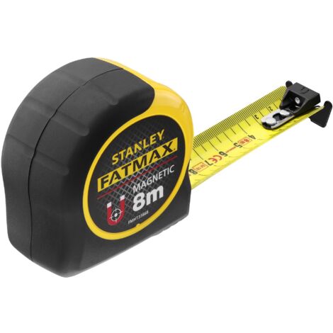 Stanley – Ruban à crochet magnétique 8m x 32mm – Revêtement Mylar haute protection – Protection Blade Armor pour limiter l'usure