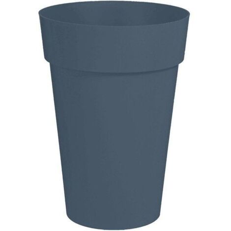 Vase haut Rond - EDA - Toscane - Ø 46 cm - 67 L - Intérieur/Extérieur - Ø 46 x H. 65 cm - Bleu Jean