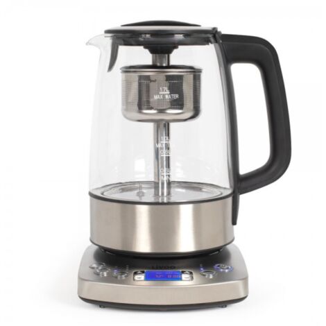 Bouilloire automatique - LIVOO - DOD209 - 2200 W - 1,7 L - 3 modes d'infusion préréglés - Verre / Acier inoxydable