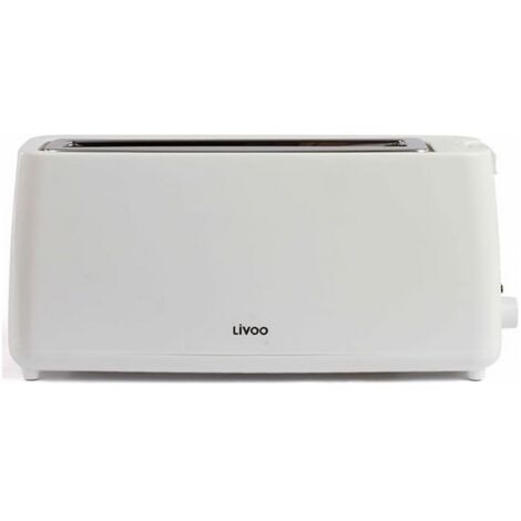 Grille-pain 1 fente 900w blanc - Livoo - DOD168C (1/4)