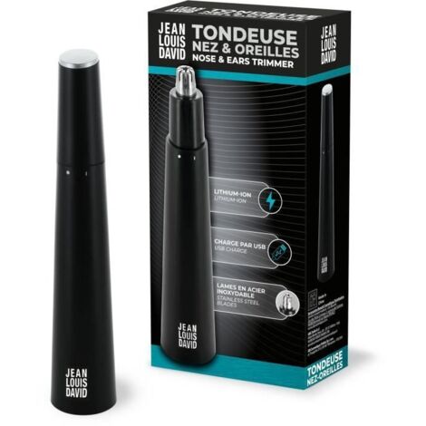 Tondeuse nez-oreilles - JEAN LOUIS DAVID - Coupe Ciculaire Indolore - Batterie Lithium-Ion - Grande Autonomie - Confort Incomparable (1/4)