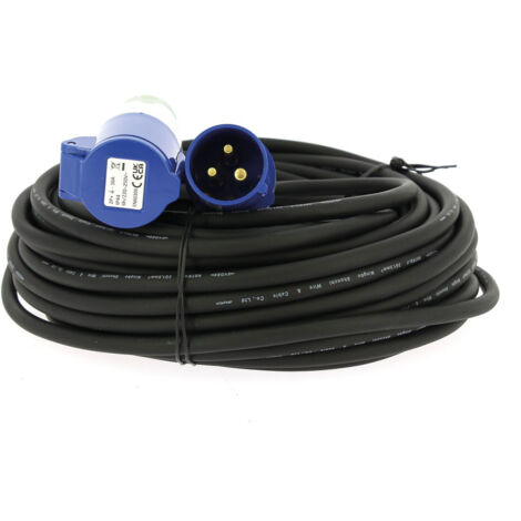 Rallonge secteur - EZA - 25m - Section de câble 1,5 mm² - 220 V - 16 A - CEE17 - Avec sac de transport (1/4)