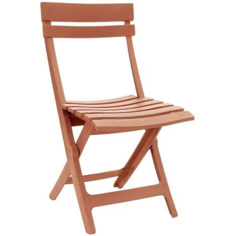 Chaise pliante - GROSFILLEX - MIAMI - Terracotta (1/2)