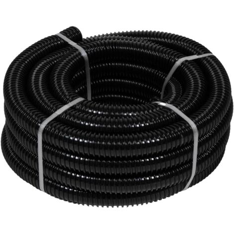 Tuyau à pression spiralé 32mm 10m noir Ubbink