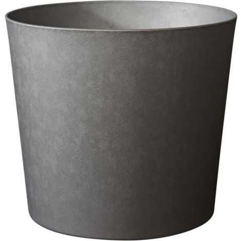 Pot de fleurs Conique Ø 50 cm - EDA - Element - 62,2 L - Intérieur / Extérieur - Ø 49,5 x H. 42 cm - Gris Anthracite