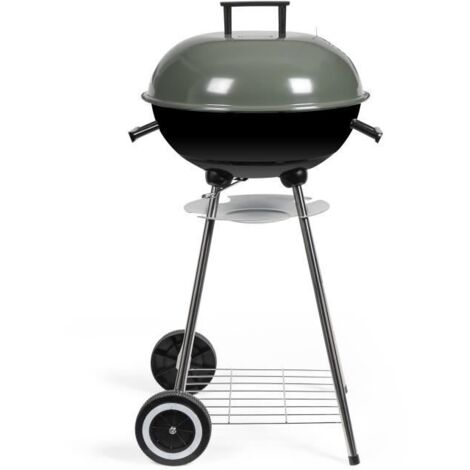 Barbecue a charbon - LIVOO - DOC172K - ø41 cm - Grille en acier chromé - Hauteur 69,5 cm - Poignées - 2 roues crantées (1/5)