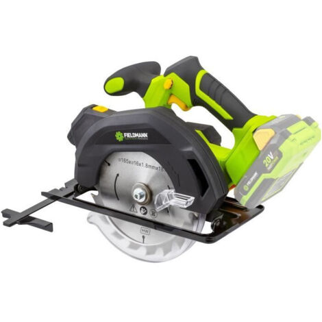 Scie circulaire sans fil - FIELDMANN - 20V - 165 mm - Guidage laser - Batterie et chargeur non inclus (1/4)