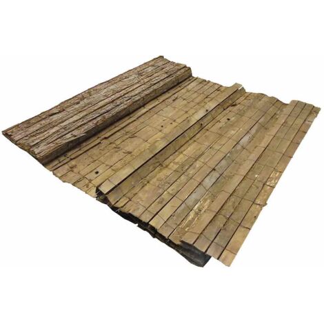 Canisse en écorce de pin naturelle – Rouleau 3 m x 1 m – Occultation 90% – Installation contre grillage ou tonnelle