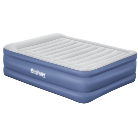 Bestway Lit gonflable 2 places Tritech pompe électrique intégrée 203x152x61cm