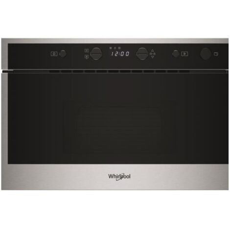 Whirlpool – Micro-ondes encastrable 22 L 750W inox – Technologie 3D System – Démarrage instantané Jet Start – WMN461BXF