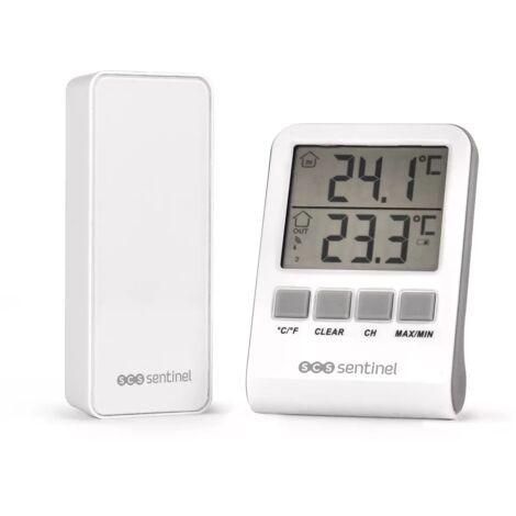 SCS Sentinel - Thermomètre digital intérieur/extérieur, DigiThermo indoor/outdoor (1/4)