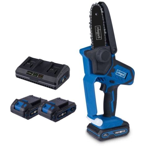 Scie de jardin sans fil SCHEPPACH C-PS100-X - SET S - 2 batteries 20V IXES 2 Ah + chargeur double (1/5)