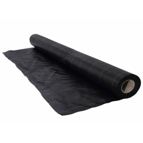 Nature Bâche de sol de contrôle des mauvaises herbes 2,1x25 m Noir