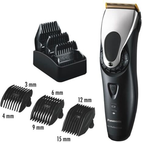 Tondeuse cheveux professionnelle PANASONIC ER-GP65 - sans fil - Tete de coupe X-Taper 2.0 et 3 accessoires (1/5)