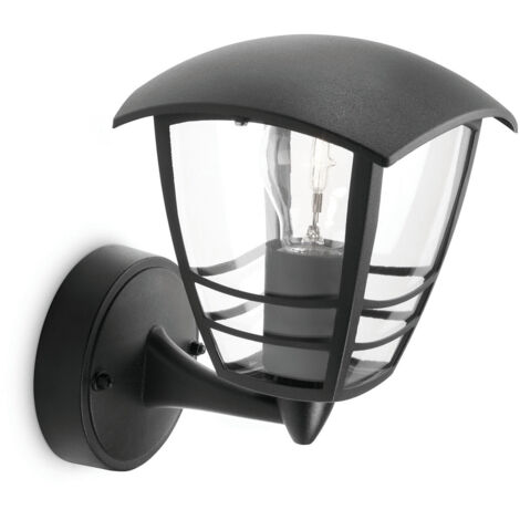 Philips – Applique murale extérieure infrarouge 1x60W E27 – IP44 – Dimensions 24x18x20 cm – Couleur noire (1/10)