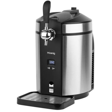 Tireuse a biere HKoeNIG - BW1880 - Capacité 5L - Température réglable 2°C a 12°C - Compatible tous fûts - Inox