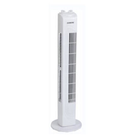 Oceanic – Ventilateur colonne oscillant 45W – Hauteur 78 cm – 3 vitesses – Minuterie – Blanc – Pour espaces confinés (1/3)
