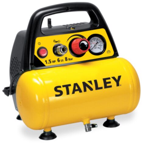 Compresseur d’air horizontal Stanley STA3283499060152 6 L 1,5 HP avec flexible