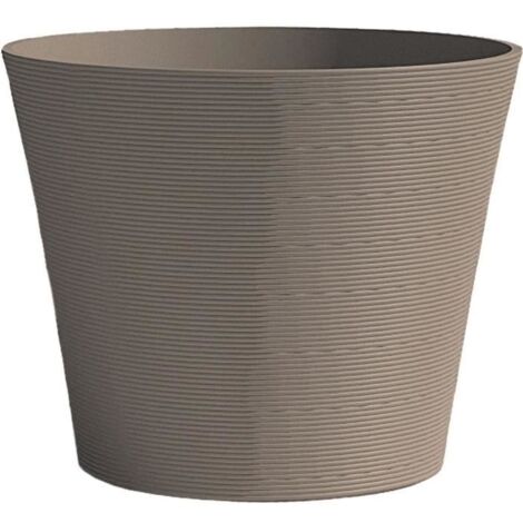 Pot de fleurs - GARDEN ID - Green Care Sense Taupe - 30 x 27 cm - Garantie de 10 ans - 100% recyclé - Résistance UV et gel (1/3)