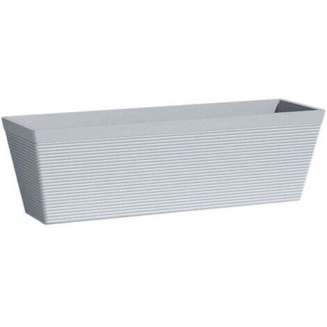 Jardinière - GARDEN ID - Green Care Impact Bleu-Gris - 50 x 16 x 16 cm - Garanti 10ans - 100% recyclé - UV/gel résistant (1/3)