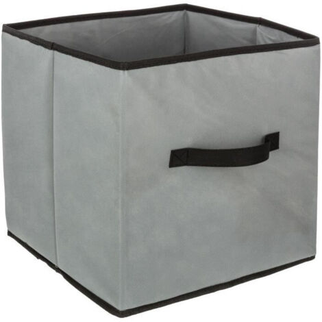 Boîte de rangement pliante FIVE basic 31 x 31 cm tissu gris tiroir MIX’n MODUL (1/5)