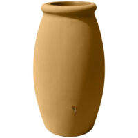 Récupérateur d'eau de pluie 1000 L – Jarre roto moulée en polyéthylène beige – Conception durable pour jardin écologique – Bellijardin