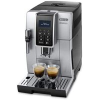 Delonghi – Cafetière à dosettes Dinamica ECAM350.35.SB – Écran tactile – 4 recettes personnalisables – Réservoir grains 300gr – Finition silver