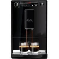 Cafetière à dosettes avec broyeur à grains – Pré-infusion pour richesse des arômes – 2 tasses simultanément – Nettoyage automatique – Melitta