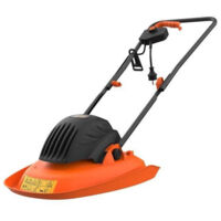 Black&Decker – Tondeuse électrique sur coussin d'air 1200W – Largeur de coupe 30 cm – 3 hauteurs réglables – Pour jardins jusqu'à 250 m² - BEMWH551