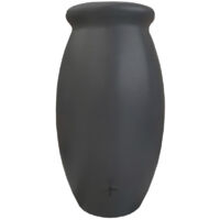 Récupérateur d'eau de pluie 1000 L – Jarre Toscan anthracite – Collecte efficace – Matériaux durables pour extérieur – Bellijardin