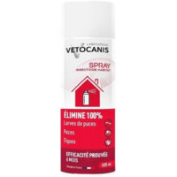 Spray anti-parasitaires - VETOCANIS - Anti-Puces, Anti-Tiques pour Habitat