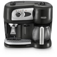 Delonghi – Cafetière à dosettes 15 bars – Compatible dosettes et café moulu – Réservoir 1,3L – Plaque chauffante – Interrupteur marche/arrêt – Noir et blanc