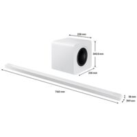 Barre de son 3.1.2ch - SAMSUNG - HW-S811D/XE - Atmos sans fil - Ultra-fine - Wifi - Bluetooth - Contrôle vocal - Q-Symphony 3.0 -