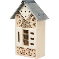 Relaxdays Hôtel à Insectes XXL Avec Abri Hérisson - Nichoir Abeilles Papillons 118x57x24 Cm