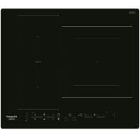 Table de cuisson induction 3 zones modulables – Largeur 60 cm – 7200W total – Noir – 3 boosters dont 1 de 3600W