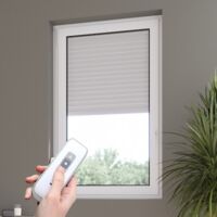 Volet roulant manuel H140 x L120 cm en aluminium – Motorisation électrique radio sans fil – Coloris blanc – Lames injectées de mousse polyuréthane – France Combi